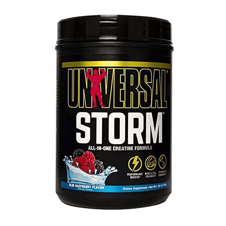 Universal Storm, sabor frambuesa azul, 750 g