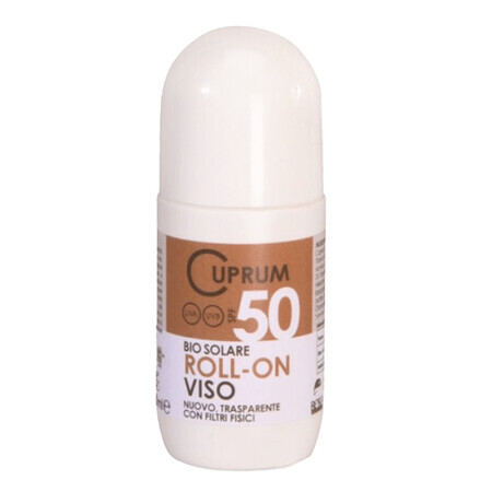 Beba Cuprum Line, protector solar para rostro y cuerpo, roll-on, FPS 50, 50 ml