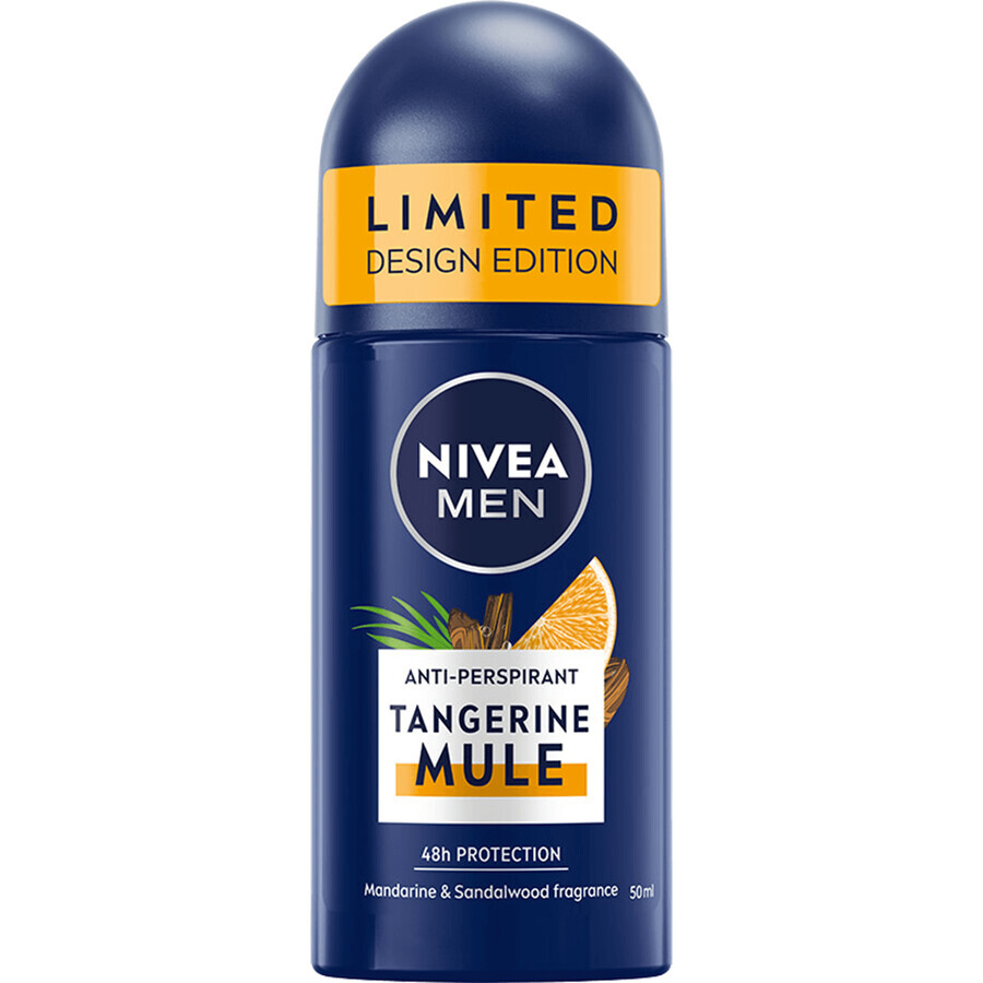 Nivea Men Tangerine Mule, antitraspirante roll-on per uomo, 50 ml