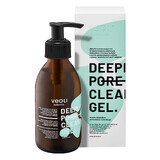 Veoli Botanica Deeply Pore Cleansing Gel, gel limpiador facial de limpieza profunda con extracto activo de té verde con EGCG, 200 ml