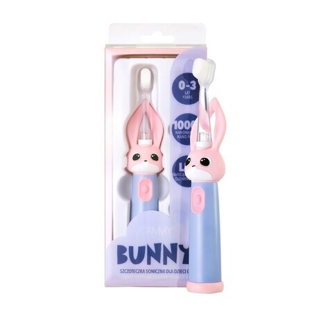 Vitammy Bunny, cepillo de dientes sónico para niños, rosa, 0-3 años, 1 pieza