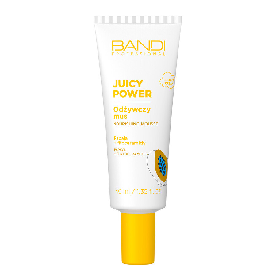 Bandi Juicy Power, mousse facial nutritiva, papaya + fitoceramidas, 40 ml