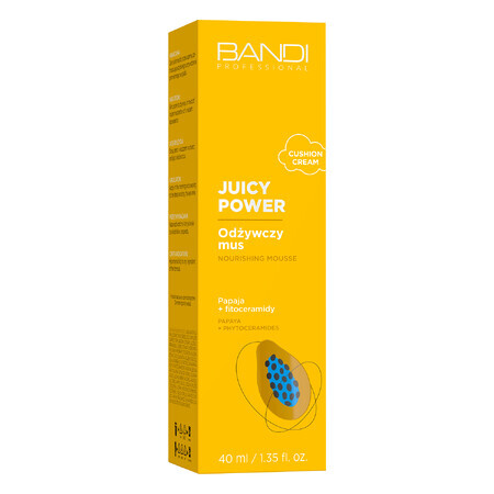 Bandi Juicy Power, mousse facial nutritiva, papaya + fitoceramidas, 40 ml