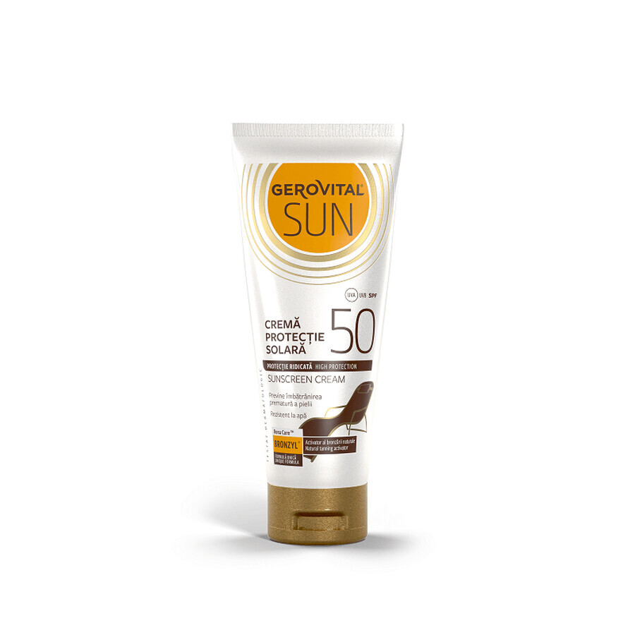 Gerovital Zonnebrandcrème SPF50, 100ml, Farmec