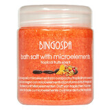 Bingospa, sal de baño con oligoelementos, aroma a frutas tropicales, 550 g