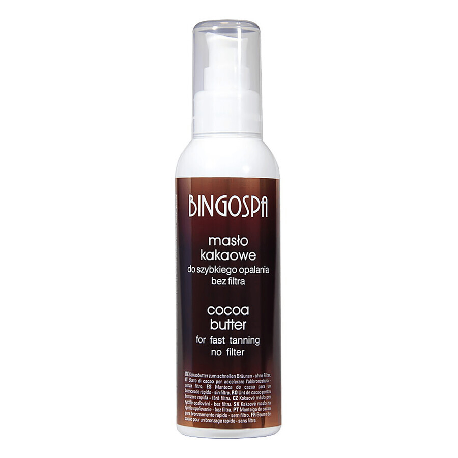 Bingospa, manteca de cacao para bronceado rápido, 120 g