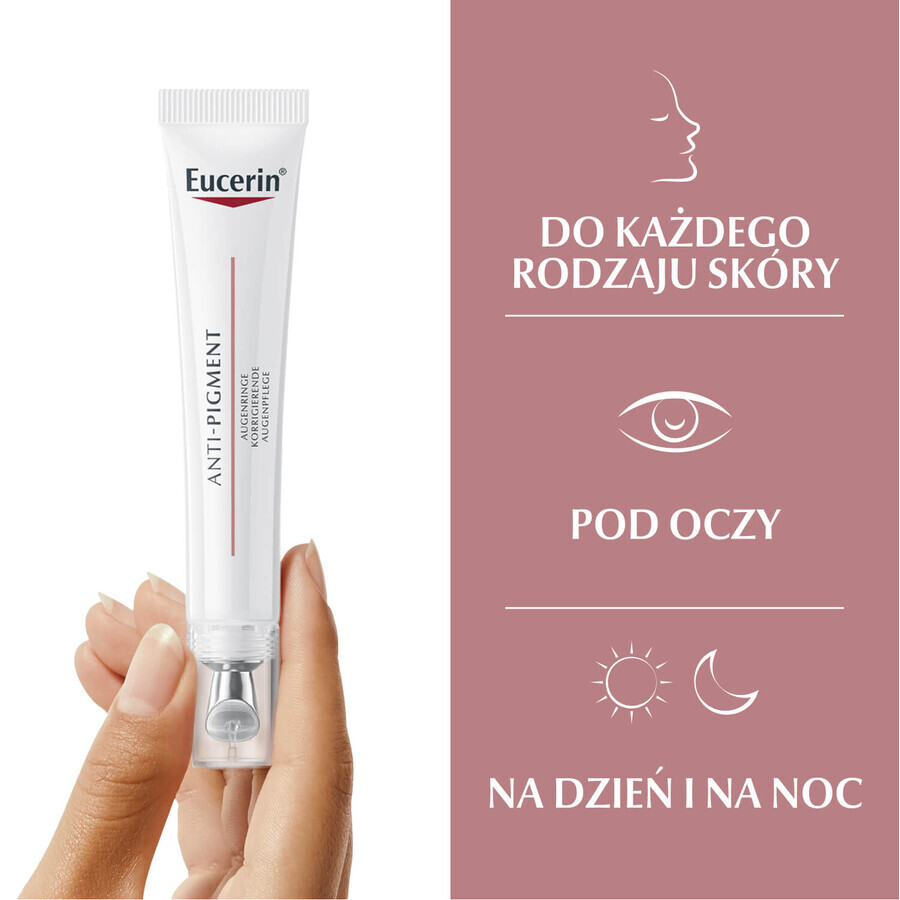 Eucerin Anti-Pigment, crema para aclarar las ojeras con tiamidol, 15 ml