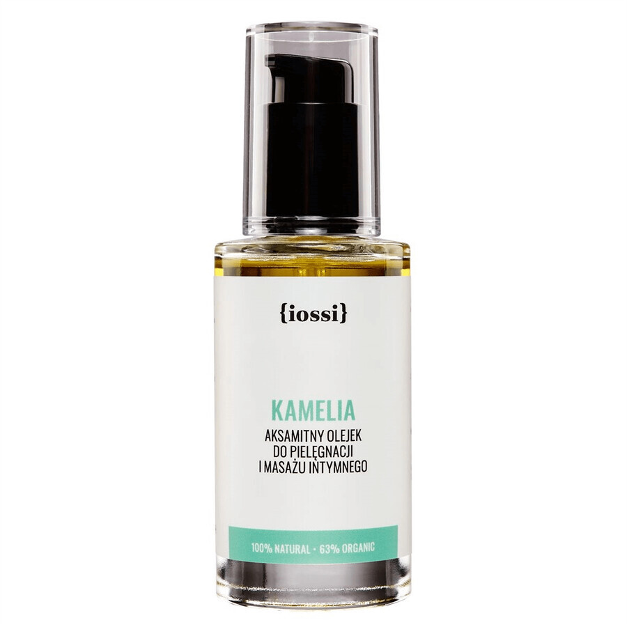 Iossi Kamelia, aceite aterciopelado para cuidado íntimo y masaje, 50 ml