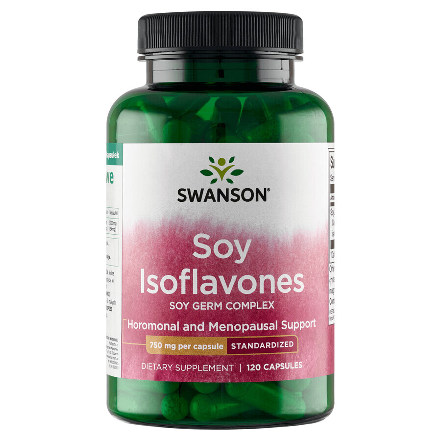 Swanson Soy Isoflavones, isoflavonas de soja, 120 cápsulas