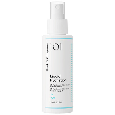 Geek &amp; Gorgeous Liquid Hydration, tónico facial hidratante y calmante, 110 ml