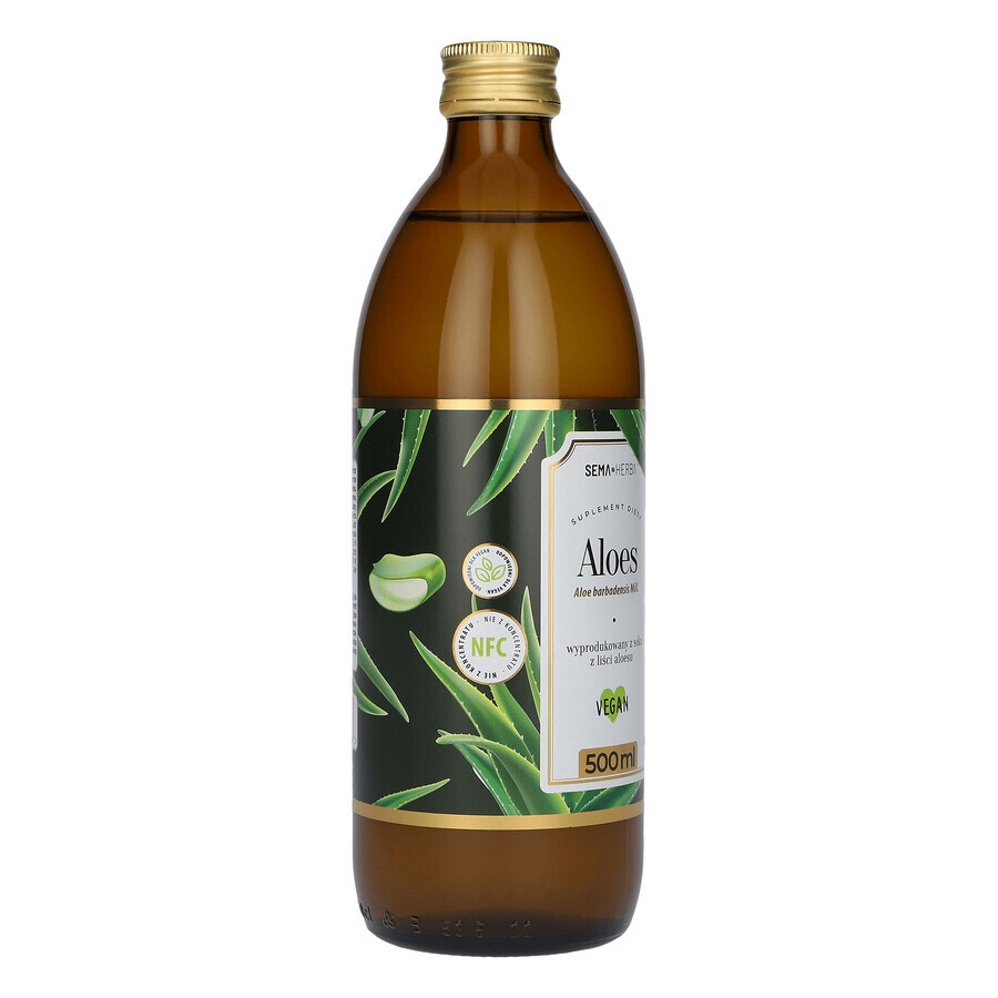 SEMA Herba Aloe, jugo de hoja, 500 ml