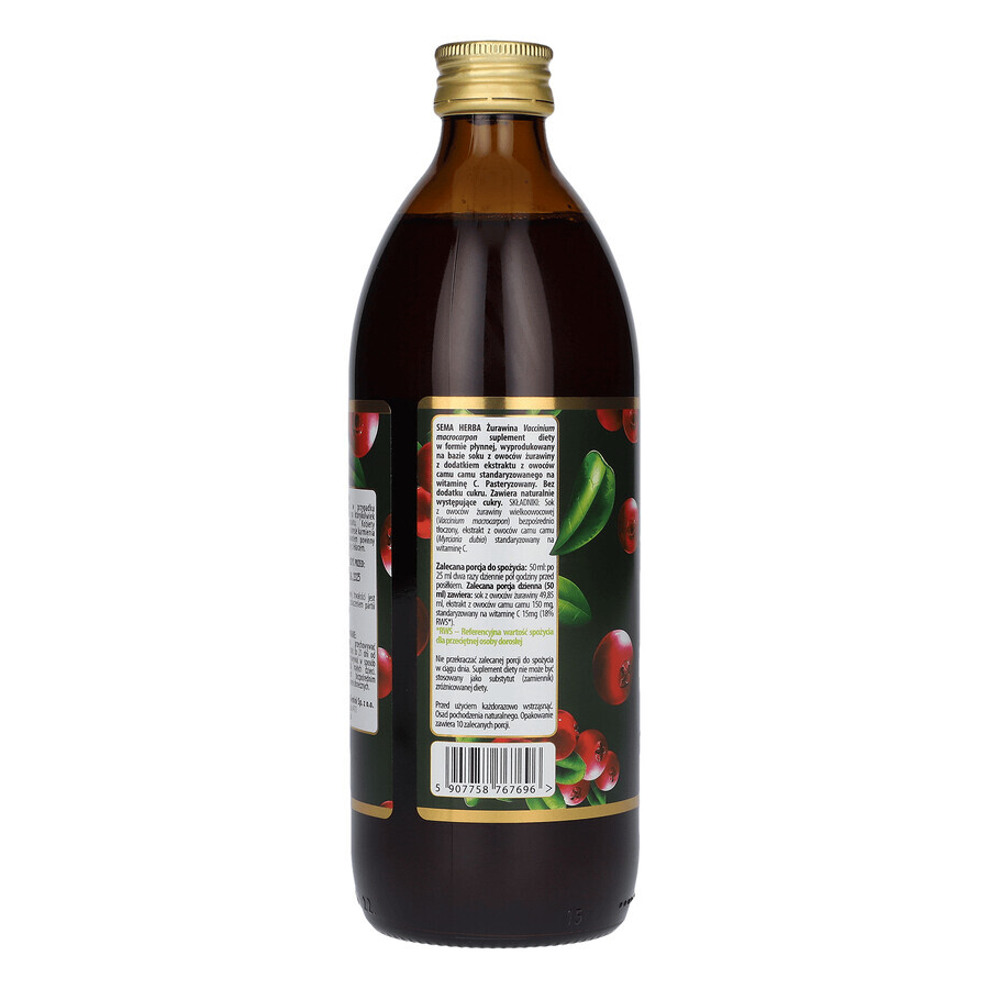 SEMA Herba Arándano, zumo de frutas, 500 ml