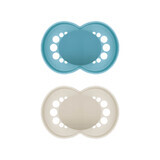 MAM Original, pacifier, silicone, orthodontic, matte unprinted, boy, from 16 months, 2 pieces