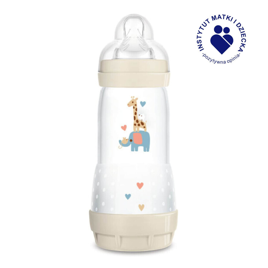 MAM Perfect Start Anti-Colic, anti-colic bottle, Better Together, unisex, from 4 months, 320 ml