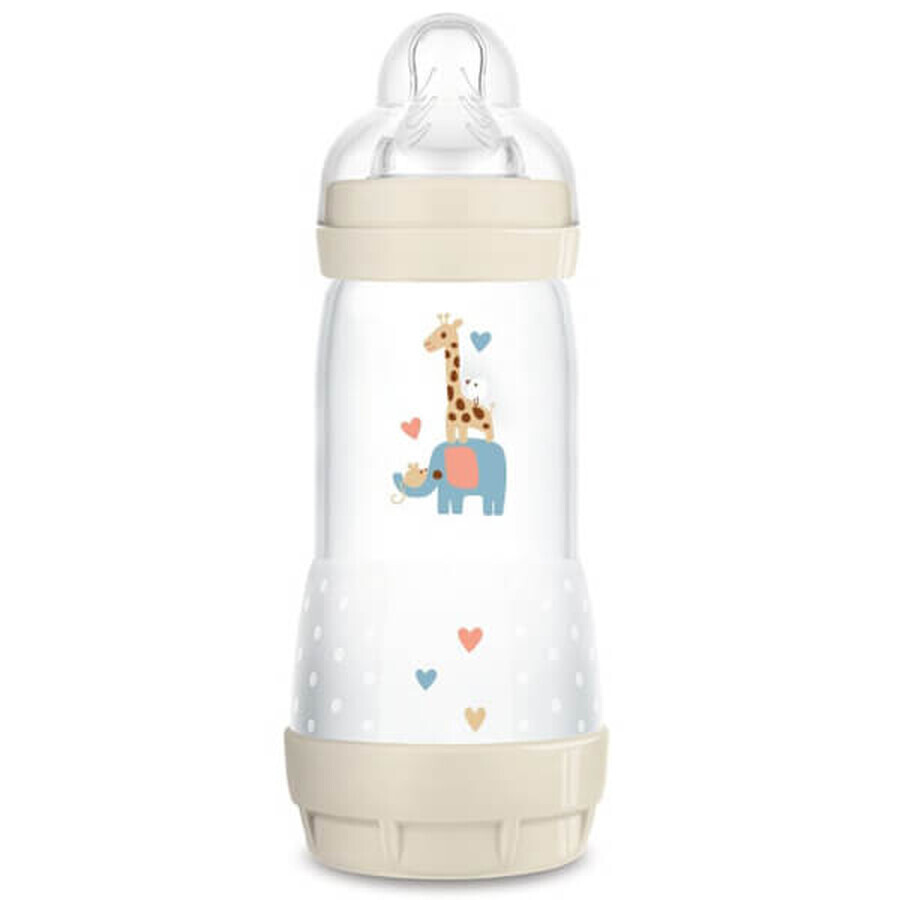 MAM Perfect Start Anti-Colic, anti-colic bottle, Better Together, unisex, from 4 months, 320 ml