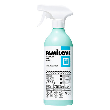 Yope Familove, natürlicher Glasreiniger, sonniger Lavendel, 750 ml