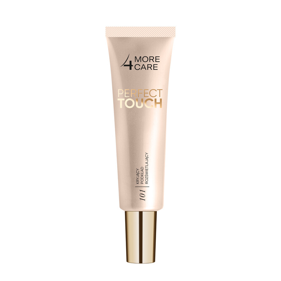 More4Care Perfect Touch, base iluminadora cubriente, 101 Marfil, 30 ml