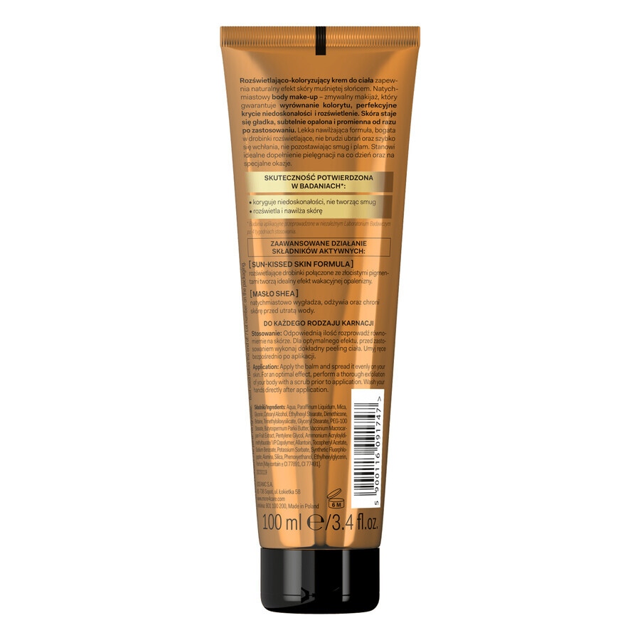 More4Care Get Your Tan, crema colorante corporal iluminadora, 100 ml