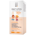 Iwostin Solecrin, emulsión protectora ligera para niños mayores de 6 meses, SPF 50+, 100 ml + pelota de playa de regalo