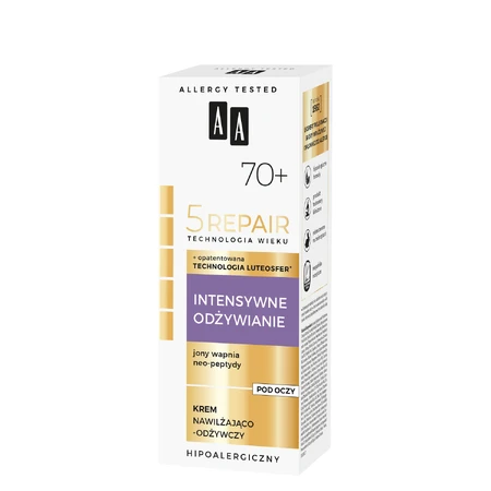 AA Age Technology 5 Repair 70+ Intensive Nourishing, moisturizing and revitalizing eye cream, 15 ml