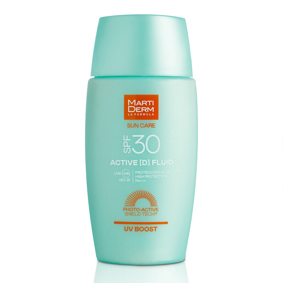 MartiDerm Sun Care Active D, fluido facial con filtro solar SPF 30, 50 ml