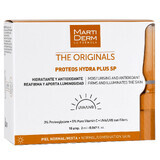 MartiDerm The Originals Proteos Hydra Plus SP, sérum hidratante con antioxidantes, piel normal y mixta, 2 ml x 10 ampollas