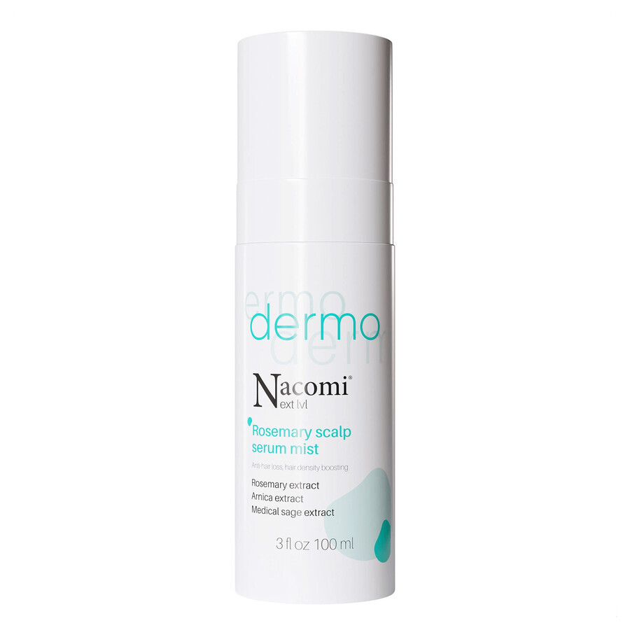 Nacomi Next Level Dermo, sérum de brume au romarin pour prévenir la chute des cheveux, 100 ml