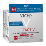 Vichy Liftactiv Supreme HA. Wrinkle corrector, anti-wrinkle firming cream, fragrance-free, dry skin, 50 ml