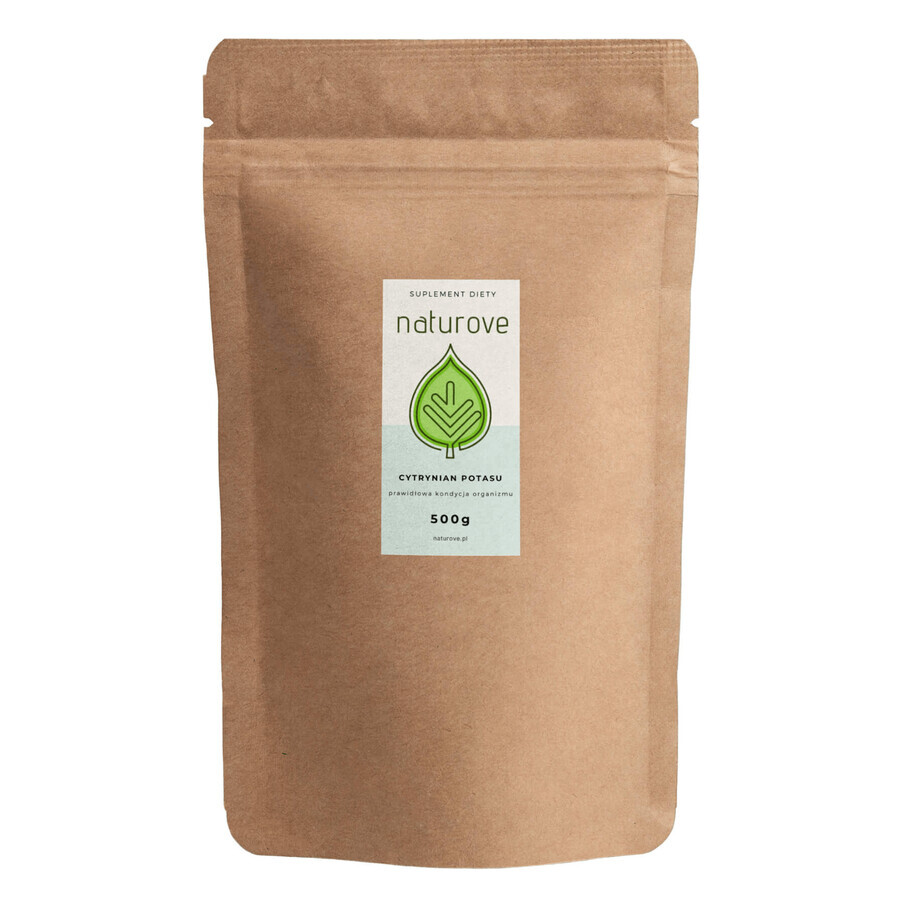 Citrato de potasio Naturove, polvo, 500 g