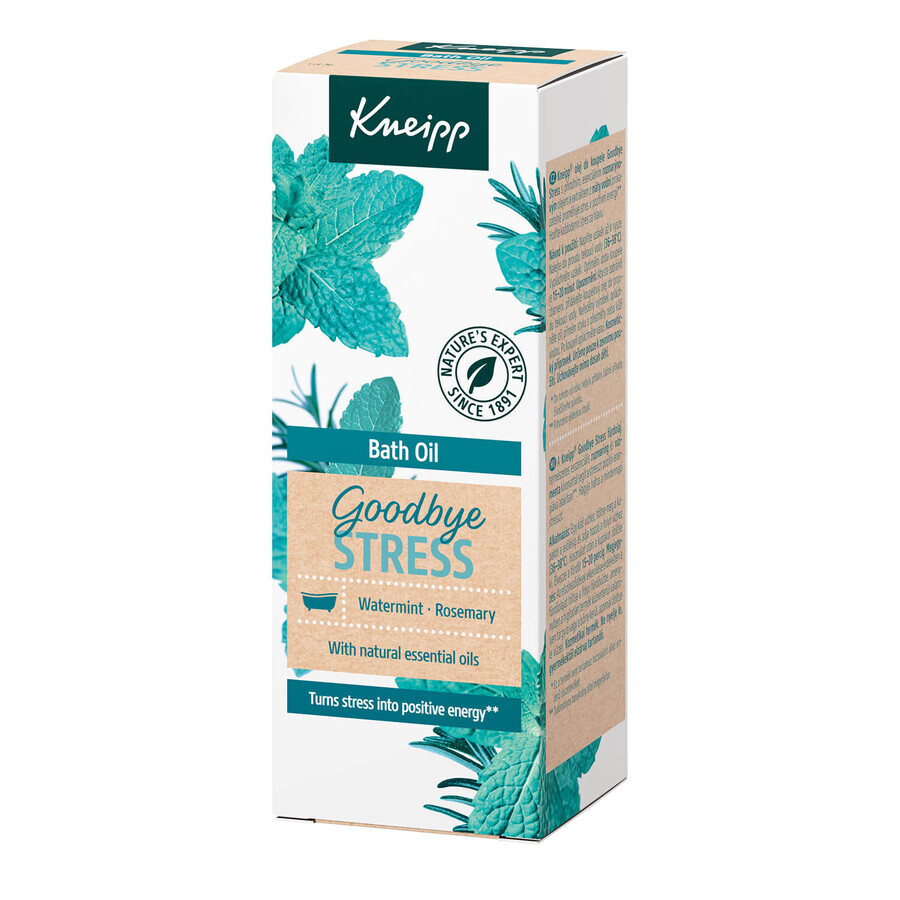 Kneipp Goodbye Stress Romero y Menta, aceite de baño, 100 ml