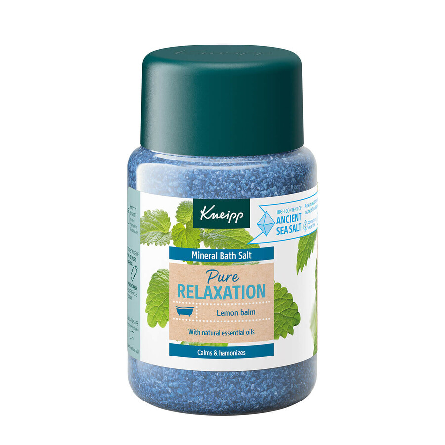 Kneipp Pure Relaxare Melissa, cristale de sare minerală pentru baie, 500 g