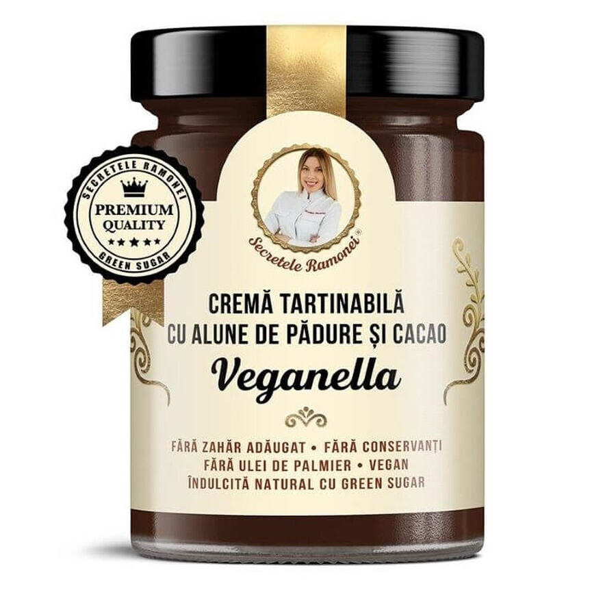 Pâte à tartiner aux noisettes et au cacao, Veganella, Ramona's Secrets, 350g, Remedia