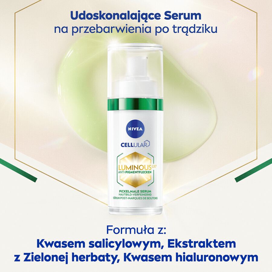 Nivea Cellular Luminous 630, verfijnend serum voor acne oneffenheden, 30 ml