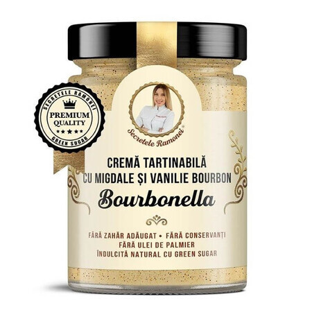 Bourbonella Amandel en Vanille Bourbon Spread, Bourbonella, Ramona's Secrets, 350g, Remedia