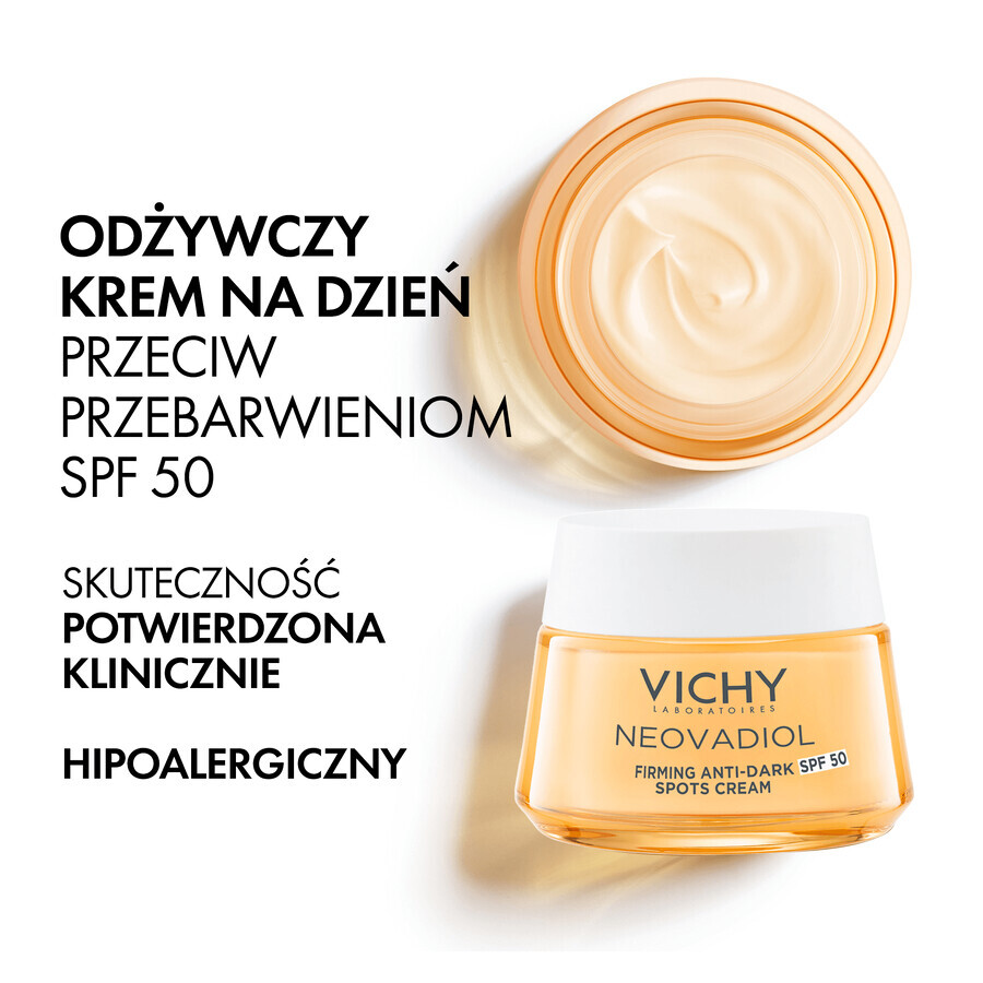 Vichy Neovadiol Post-Menopause, aufbauende Tagescreme gegen Hyperpigmentierung, SPF 50, 50 ml