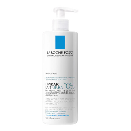 La Roche-Posay Lipikar Lait Urea 10%, lapte de corp hidratant, 400 ml