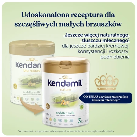 Kendamil Nature 3 HMO+, leche para bebés, a partir de los 10 meses, 800 g