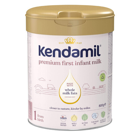 Kendamil Premium 1 DHA+, milk for infants, from birth, 800 g