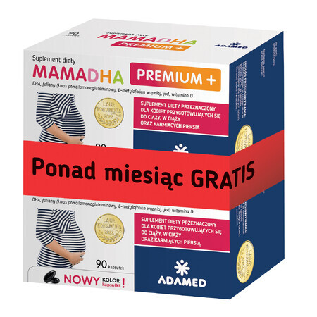 Set MamaDHA Premium+, 2 x 90 cápsulas