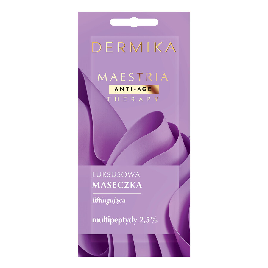 Dermika Maestria, luxe liftend masker, multipeptiden 2,5%, 7 g