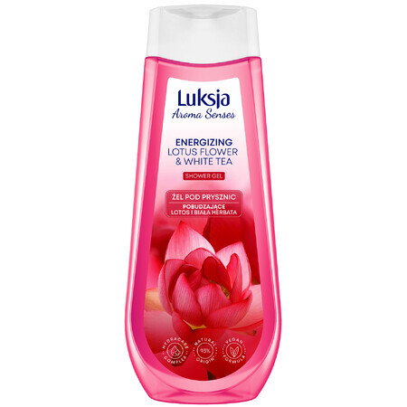 Luksja Aroma Senses Energizante, gel de ducha, loto y té blanco, 500 ml