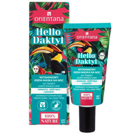 Orientana Hello Date, vitamine nachtcrème-masker, 40 ml