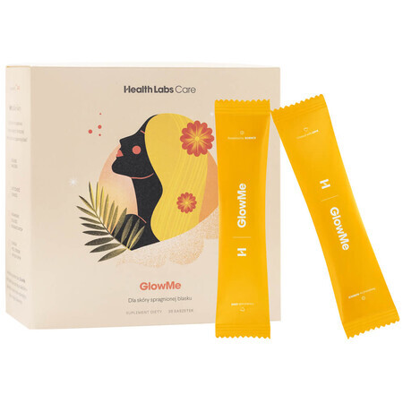 Health Labs GlowMe, Pineapple-Mango Flavor, 30 Sachets