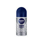 Kit Nivea Men Silver Control, baume après-rasage, antibactérien, 100 ml + roll-on anti-transpiration, 48h, 50 ml + gel douche 3-en-1 pour le visage, le corps et les cheveux, 250 ml