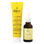 Set Miya Vitamin C Glow, mască peeling enzimatică, 60 ml + ser pentru hiperpigmentare, 30 ml