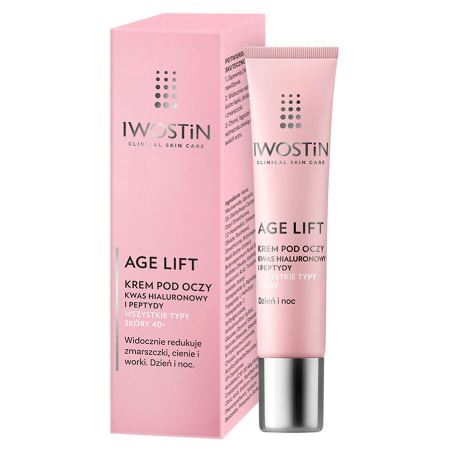 Set Iwostin Age Lift, cremă de zi, ten normal și mixt, SPF 15, 50 ml + cremă de ochi, zi și noapte, 15 ml