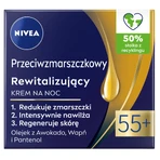 Nivea, krem przeciwzmarszczkowy rewitalizujący 55+, na noc, 50 ml: ceny i cechy