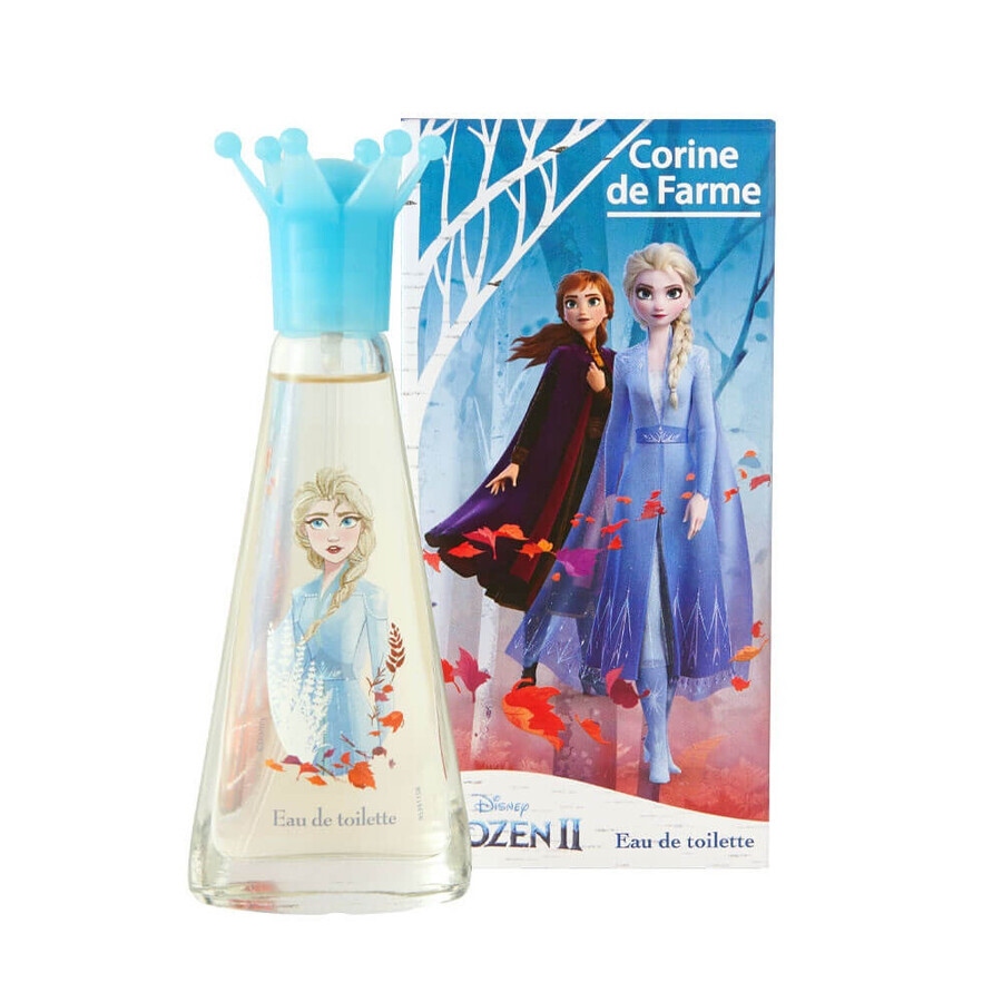 Corine De Farme Disney Frozen Set, Eau de Toilette, 30 ml + Duschgel, 300 ml + Haarspangen, 2 Stück + Armband, 1 Stück