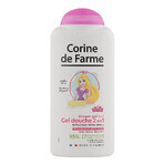 Set Corine De Farme Princesas Disney, eau de toilette, 30 ml + gel de ducha, 300 ml + pinzas para el pelo, 2 piezas + pulsera, 1 pieza