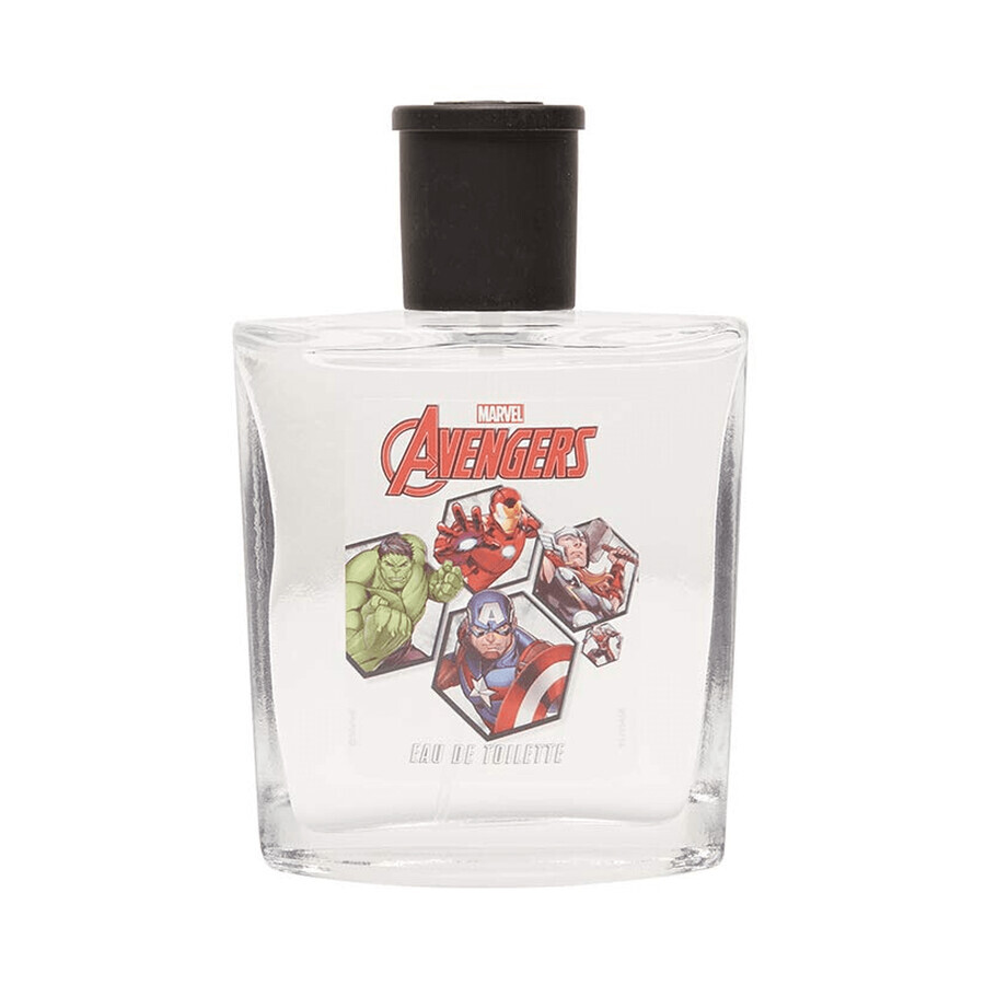 Corine De Farme Marvel Avengers set, eau de toilette, 50 ml + disco volador, 1 pieza + marcapáginas recortable, 1 pieza